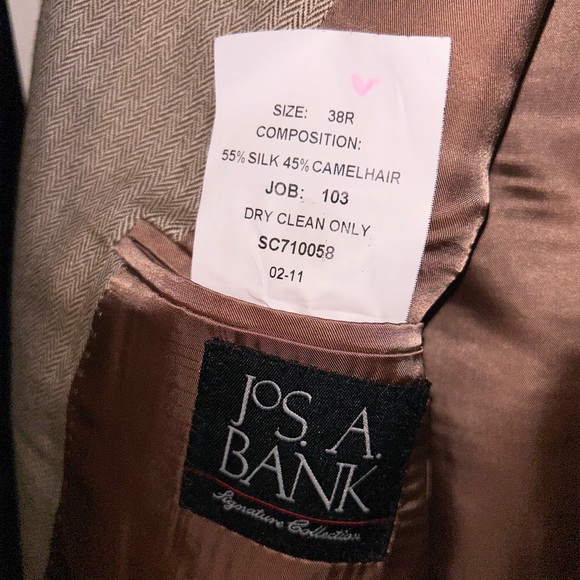 Jos. A. Bank Men’s Brown Suit Blazer - Picture 3 of 6